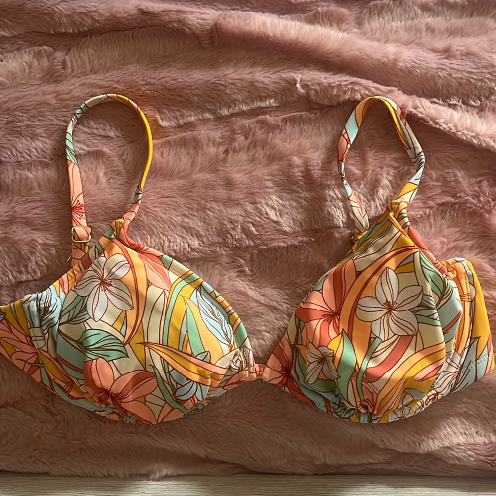 Multi - Colored Target Bikini Top